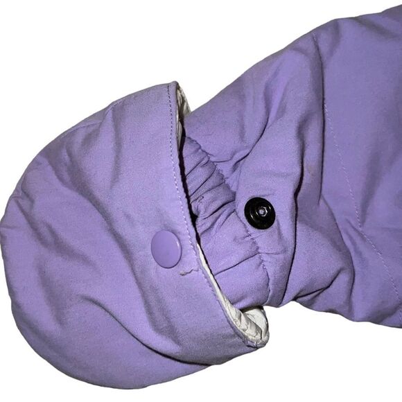 Bum Equipment Purple Baby Snowsuit Vintage Hooded Zippered 9 Month - Picture 4 of 7